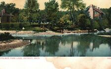 Detroit, Michigan, MI, Palmer Park Lake, Undivided Back Vintage Postcard b1318 picture
