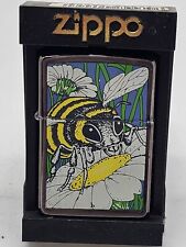 Zippo Lighter Barrett Smythe Backyard Insects Bumble Bee Vintage 1993 Unstruck picture