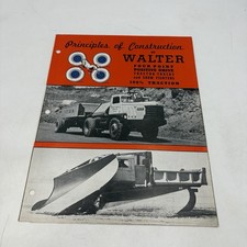 1947 Walter Tractor Trucks Snow Fighters T-82 Principles Construction Brochure picture
