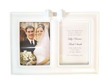 Grasslands Road® Porcelain Wedding Picture Frame with Resin Bow picture