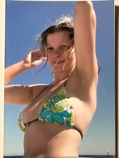 2000s Young Pretty Blond Woman Bikini Posing Figure Armpits Vintage Photo picture