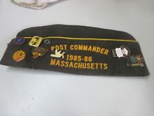 VFW Past Commanders Hat 1985-1986 Post 603 Massachusetts MA with 20 Pins picture