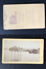 Ordinary, Dinard, Le crane à Saint Malo, circa 1875 vintage cdv albumen  picture