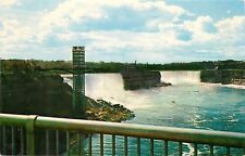American Falls Rainbow Bridge New York Observation Tower Postcard picture