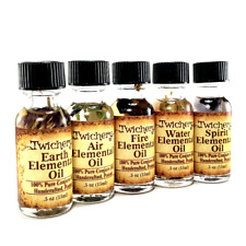 ELEMENTAL OILS: Earth Air Fire Water Spirit, Rituals Hoodoo Wicca, from TWICHERY picture