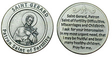 St Gerard Pregnancy Coin Prayer Pocket Token Patron of Fertility Birth Lourdes picture