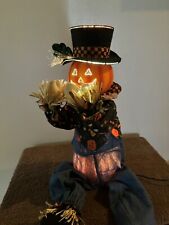 Fiber Optic Pumpkin Scarecrow  picture