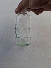 Vintage Wheaton Embossed Glass Reagent Bottle Dilute Ammonium Hydroxide NH4OH picture