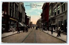 1914 11th Avenue Looking East From 14th Street Altoona Pennsylvania PA Postcard picture
