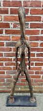 Vintage Tribal Fertility Statue Wood Carving Bird Form 45”H picture