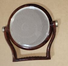 Vintage Fuller Brush 2 Way De LuxE Stand Mirror Magnifying Make Up USA Tortoise picture
