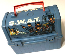 S.W.A.T. Vintage 70s King-Seeley Plastic Lunch Box Police Blue Televison 1975 picture