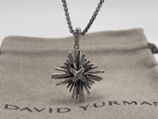 david yurman sterling silver Angelika Pendant & pave Diamonds , chain 20-24 picture