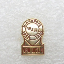 Vintage 1989-1990 Minnesota WJK VFW District 6 Lapel Pin (C286) picture