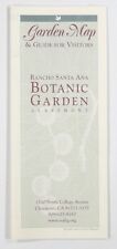 1998 RANCHO SANTA ANA Botanic Garden CLAREMONT CALIFORNIA map & brochure guide picture