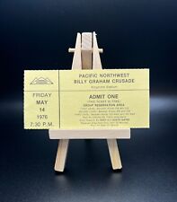 Billy Graham Crusade Ticket Stub Seattle Kingdome 1976 picture