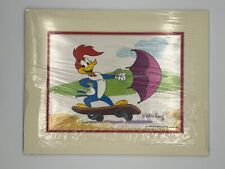 WOODY WOODPECKER ANIMATION CEL WIND POWER WALTER LANTZ SIGNED 1987 HAND PAINTED picture