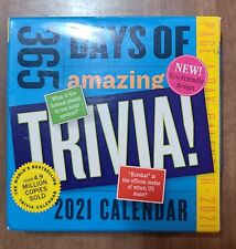 365 Days of Amazing Trivia page-a-day 2021 desk calendar Workman MIB facts IQ picture