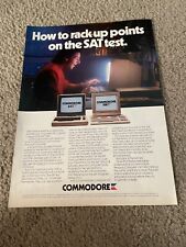 Vintage 1986 COMMODORE 64 & 128 Home Computer PC Print Ad 1980s picture