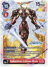Gallantmon Crimson Mode Ultimate Cup Prize Card Digimon Card Game picture