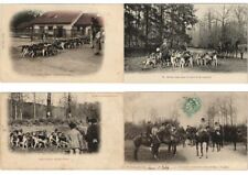 HUNTING SPORT, FRANCE, DOGS, HORSES 100 Vintage Postcards Pre-1940 (L3142) picture