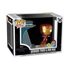 Funko Pop Deluxe Town Iron Man w/ Avengers Tower GITD Figure PX Exclusive picture