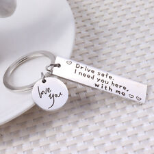 For Trucker Husband Boyfriend Drive Safe Keychain I Need You Here With Me Gifts picture