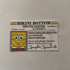 Bikini bottom driver license picture