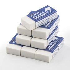 White Eraser, 8-Pack Bulk Erasers for Classroom,White Erasers for School, Cla... picture