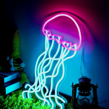 14"x20" Jellyfish Flex LED Neon Sign Night Light Party Gift Décor Display Poster picture