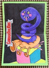 Q*BERT BEATEN BERT KIDS AT PLAY PANORAMIC BOOKLET SKETCH CARD GPK 1/1 RICH RIOS picture