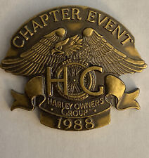 Vintage 1988 HOG Harley Davidson Owners Group Eagle Pin picture