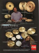 2005 Print Ad Paiste Dark Energy Drum Cymbal Setup Ndugu Chancler, Curt Bisquera picture