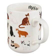 Mainstays 16.06-oz Stoneware Cat Mug, White Best Gift Cat Lover picture
