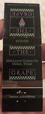 Vintage 20 Strike Matchbook Cover - The Grape Dallas, TX picture