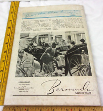 1938 Travel agency guide cruises 96 pages railroads Panama Bermuda USA Rockies picture