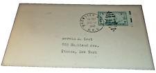 DECEMBER 1947 NEW YORK CENTRAL NYC HARLEM LINE BREWSTER & NEW YORK RPO ENVELOPE picture