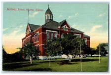 c1910's McKinley School Building Exterior Newton Kansas KS Unposted Postcard picture
