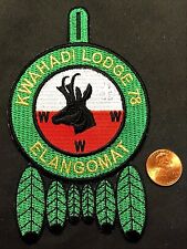 RARE KWAHADI OA LODGE 78 CONQUISTADOR NM FLAP PATCH GOLD ELANGOMAT ONLY 40 MADE picture