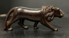 Vintage Ironwood Lion Hand Carved Figurine picture