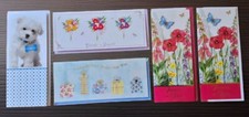 5 ASSORTED ALZHEIMER'S ASSOCIATION GREETING CARDS 8 1/2" X 3 12". picture