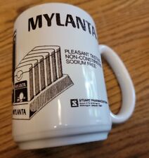 MYLANTA ADVERTISING MUG COFFEE CUP STUART PHARMA ENGLAND RARE VTG DRUGS PILLS picture