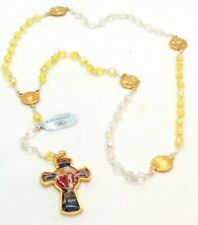 Pope John Paul II Italian Crystal Rosary Beads from Loreto, Italy picture