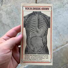 VTG c.1920s YOUR INSIDE STORY Kellogg's Advertising Card - Digestion / Anatomy picture