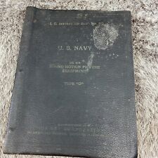 US Navy 35mm Sound Motion Picture Equipment Type D I.C. Instruction Book 113 picture