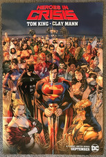 Heroes In Crisis #1 Retailer Promo Poster Batman Superman 36" X 24" DC NMM 2018 picture