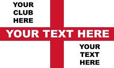 ENGLAND FOOTBALL CUSTOM PRINTED ST GEORGE FLAG | ANY SIZE | ANY CLUB | WORLD CUP picture