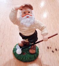 Vintage Hallmark-  Santa Claus Playing Golf  - Christmas Figurine Statue picture