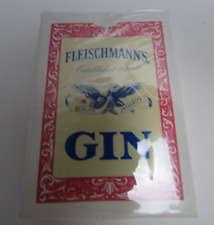 Vintage Fleischmanns Gin Playing Cards Made in The USA New Sealed picture