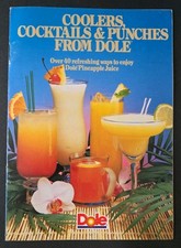 Vintage 1985 Dole Recipe Booklet Coolers Cocktails Punches Tiki Bar Ephemera picture
